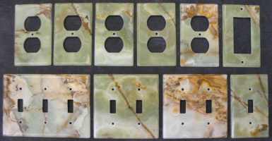 Green onyx switch plates